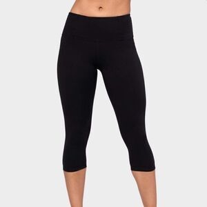 Manduka Black Essential Capris Cropped Small